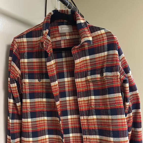 NWOT Everlane men’s plaid shirt jacket style 100% cotton sz large - Picture 3 of 5